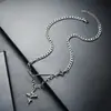 Colar Masculino Aço Titânio Não Desbota Simples Versátil de Alta Qualidade Colar Feminino Personalizado Popular Acessórios Atacado