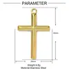 Asas de Anjo Aço Titânio Pingente de Colar Diy Feminino Estrela Bamang Cruz Aço Inoxidável Versátil Colar Brincos Pingente