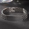 Famosa pulsera de acero inoxidable con correa L2L4, correa de acero original para hombres y mujeres, pulsera con correa de temperamento de acero inoxidable sólido.