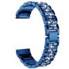 Para Samsung Galaxy Watch 4 Gear s3active2 Correa de Metal con Tres Perlas Completamente de Diamantes de Pedrería