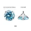 Accesorio de piercing con rosca externa de aleación de titanio F136 y circonia 5A para pendientes de labio, pendientes de oreja, pendientes de ombligo y pendientes de nariz