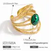 Anillo de Acero Inoxidable Transfronterizo Diseño de Nicho Femenino Joyería de Alta Gama Chapado en Oro Verdadero de 18k Anillo de Acero de Titanio