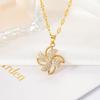 Colar aço titânio não desbota moda feminina simples colar feminino versátil Alta joalheria Acessórios Yiwu