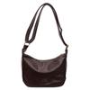 Bolsa Grande para Empanadas para Mujer 2025 Nueva Bolso Cruzado de Cuero Suave con Correa Ancha Bolso Versátil para el Trabajo Bolso Casual de Media Luna