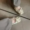 Zapatos Planos de Cuero Suave Estilo Francés para el Trabajo Versátiles Slip-On Puntera Cuadrada Zapatos de Ballet Rosa para la Noche Zapatos Individuales para Mujer