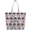 Bolsa de Lona Estampada Estilo Nuevo Verano 2026 Gran Capacidad Estilo Coreano Bolso Tote Tela Floral Artística Bolso de Hombro para Estudiantes para Mujer