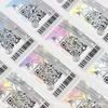Etiqueta de Sellado Holográfica Antifalsificación, Etiqueta de Código QR Láser Plateado Rasca-Off, Etiqueta Antirroturas Antifalsificación, Código de Trazabilidad
