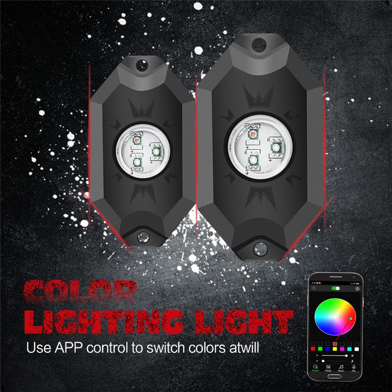 R800 4 Pods RGB Led rock light