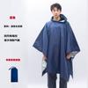 Capa tres en uno con toldo para comercio exterior, impermeable tipo poncho para adulto, para senderismo al aire libre, poliéster, poncho multifuncional transfronterizo