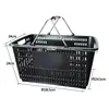 Comprar Cesta de Compras com Rodas, Cesta de Compras de Supermercado, Cesta Portátil, Estrutura de Plástico, Cesta Doméstica, Cesta Grande para Legumes, Haste de Puxar, Metabo Espessado