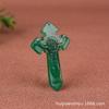 Colgante de calcedonia de especies de hielo de colores naturales, colgante de ágata, colgante de jade, cadena de suéter, suministro vivo al por mayor