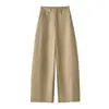 Pantalones casuales de cintura alta a la moda hechos a medida para mujer, nuevo estilo otoño 2026, holgados, adelgazantes, fluidos, versátiles, con sentido de diseño