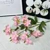 Nueva Xiangxuelan de 5 ramas, flor artificial Xiangxuelan individual de alta gama para boda, decoración de arreglos florales para salón de bodas, flor falsa