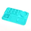 Novo Estilo Jogo Americano para Compartilhar Comida com Ventosas Gatos e Cachorros Tapete de Silicone para Alimentação Lenta para Cães Tapete de Lamber para Pets Tapete Alimentador Lento Utensílios de Mesa de Silicone