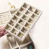 4 piezas - Caja de almacenamiento para exhibición de joyas y bisutería, organización de escritorio, plato de almacenamiento para maquillaje, estante de almacenamiento para pendientes, pulseras, anillos