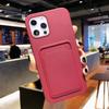 Nuevo Modelo 15/14 Portatarjetas Integrado Agujero Grande Funda para Teléfono Adecuada para Apple 17Promax con Ranura para Tarjeta Silicona Líquida Funda Suave