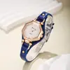 2025 Nuevo Reloj Decorativo de Cuarzo para Dama Aleación Delgado Color Sólido Moda Estilo Punk Atractivo Reloj con Remaches