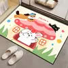 Alfombrillas Antideslizantes Personalizadas para Inodoro, Alfombras Resistentes a las Manchas, Felpudos para Baño, Felpudos Absorbentes de Diatomeas para Puerta de Baño