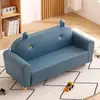 Sofá Infantil, Sofá Pequeño, Combinación Individual y Doble, Sofá de Lectura para Jardín de Infancia, Silla Linda de Oso de Dibujos Animados para Niños y Niñas