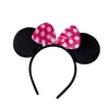 Día del Niño Halloween Actuación Mickey y Minnie Orejas Negras Accesorios para el Cabello Diadema de Mickey Mouse Gorra Fabricante Venta al por Mayor