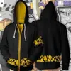 2021 Nuevo suéter con cremallera de una pieza serie difusa japonesa suéter con estampado digital 3D para hombre