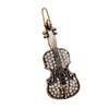 Moda Sencilla Vintage Pinza Lateral para Mujer Pasador para Cabello Roto Todo-partido Elegante Tocado Accesorios para el Cabello Rhinestone Hebilla de Rana de Violín