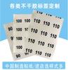 Pegatinas de Tallas de Ropa de Guangdong Etiquetas de Letras Números Adhesivo Autoadhesivo Adhesivo Transparente Estampado en Caliente