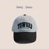Gorras para niños y niñas, estilo coreano para primavera y otoño, gorra de béisbol versátil de moda con protección solar y bordado de letras