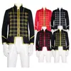 Halloween Europeo y Americano Navidad Corte Medieval Príncipe Chaqueta Steampunk Chaqueta Gótica de Cuello Alto Disfraz