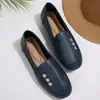 Sapatos casuais confortáveis plus size para comércio exterior, novo outono de 2026, sapatos slip-on planos florais de comércio exterior, sapatos preguiçosos para mulheres