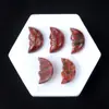 Cara de luna sin agujero piedra de cristal natural luna de tallado de arco único accesorios de joyería DIY adornos de decoración transfronterizo