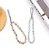 Cadena para Teléfono Nueva Estilo Lujo Ligero Chapada en Color con Forma de Corazón, Llavero para Funda de Teléfono, Colgante para Bolso, Colgante de Perlas, Correa para Teléfono