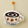 Toalla de Mano de Dibujos Animados Lindos Estilo Coreano Colgante Absorbente de Agua Secado Rápido Limpiar Triple Capa Engrosada Felpa de Coral Pañuelo de Cocina