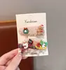 Presilha de Cabelo Infantil de Natal para Crianças Fofa Papai Noel Boneco de Neve Acessórios de Cabelo Pelúcia Presilha BB Não Machuca o Cabelo da Menina