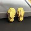 Brincos de moda requintados irregulares em camadas banhados a cobre 18K de ouro real transfronteiriços brincos de luxo de nicho brincos atacado