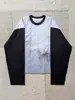 Nuevo Suéter de Punto con Cuello Redondo Otoño/Invierno Artístico Y2K Holgado Bloque de Color Sudadera Manga Larga Casual Retro Camiseta Top para Mujer Venta al por Mayor