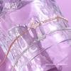 Hee Goo H0123 Pulsera de Plata S925 ins Nicho Mariposa Diamante Accesorios para Mujer Estilo Frío Simple Pulsera Doble Capa