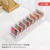 Caja de Almacenamiento para Paleta de Sombras de Ojos Acrílico Cajón Organizador de Maquillaje en Polvo Divisor Pequeño Estante de Escritorio para Cosméticos Almacenamiento