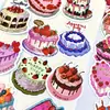 Nuevas pegatinas de pastel de cumpleaños graffiti gourmet dibujos animados ins decoración de cuenta manual pegatinas lindas frescas