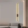 Lâmpada de Mesa Minimalista Moderna para Sala de Estar Corredor Quarto Cabeceira Lâmpada de Parede LED Criativa Nórdica Longa