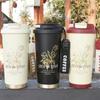 Copo Térmico de Aço Inoxidável 316 para Café Caneca Grande com Canudo Copo de Água Personalizado Portátil Medidor de Temperatura Presente Corporativo