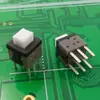 Interruptor de chave autotravante 5,8*5,8mm PB-22E61 botão de pressão plug-in de seis pinos interruptor plano para brinquedo