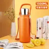 Copo Térmico Temperado, Copo de Água Portátil, Unissex, com Tampa, Antichoque, Copo com Filtro para Chá, Aço Inoxidável 316