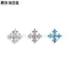Aretes de Hélice de Hueso de Oreja Cruz de Espina de Titanio F136 con Circonita 5A Aretes de Acero de Titanio G23 Joyería para Piercing Aretes