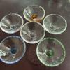 Tazón plano de cristal vidrio transparente tazón de suministro de agua ensaladera colorida suministros de aceite esencial de belleza manualidades
