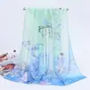 Bufanda Larga de Gasa con Figura de Urraca Primus para Primavera para Mujer Chal Exterior Delgado Regalo Barato Protección Solar para Primavera y Verano Arena