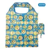 Bolsa de Compras Plegable en Stock Bolsa de Comestibles Portátil Creativa Transfronteriza Poliéster 190t Bolsa Impresa para Compras en Supermercado Venta al por Mayor