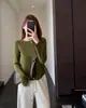 Estilo popular~Se puede usar sola o como capa base, adelgazante, holgada, camiseta de manga larga para mujer, camiseta base, Nuevo estilo Otoño/Invierno 2026 H091916