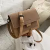 Bolsa Pequeña para Mujer 2025 Otoño Nuevo Estilo Coreano Bolsa Cuadrada Pequeña Correa Ancha para el Hombro Moda Versátil Bolso de Hombro Único Cruzado Tendencia Venta al por Mayor