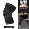 Nuevas rodilleras deportivas de iones de cobre transfronterizas para hombres y mujeres, mangas deportivas de nailon tejido para maratón para la protección de la articulación de la rodilla